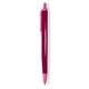 a burgundy barrel & pink trim tri - stic(r) multi - color promotional pen