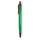 a green barrel & burgundy trim tri - stic(r) multi - color promotional pen