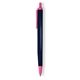 a navy barrel & pink trim tri - stic(r) multi - color promotional pen