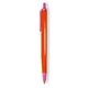 a orange barrel & pink trim tri - stic(r) multi - color promotional pen