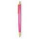 a pink barrel & cream trim tri - stic(r) multi - color promotional pen