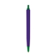 aerial view a purple barrel & green trim tri - stic(r) multi - color promotional pen, image 1 of 4