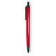 a red barrel & forest green trim tri - stic(r) multi - color promotional pen