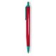 a red barrel & teal trim tri - stic(r) multi - color promotional pen