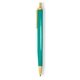 a teal barrel & cream trim tri - stic(r) multi - color promotional pen