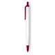 a white barrel & burgundy trim tri - stic(r) multi - color promotional pen