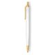 a white barrel & cream trim tri - stic(r) multi - color promotional pen