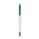a white barrel & green trim tri - stic(r) multi - color promotional pen