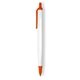 a white barrel & orange trim tri - stic(r) multi - color promotional pen