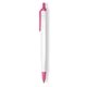 a white barrel & pink trim tri - stic(r) multi - color promotional pen