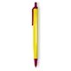 a yellow barrel & burgundy trim tri - stic(r) multi - color promotional pen