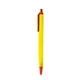 a yellow barrel & orange trim tri - stic(r) multi - color promotional pen