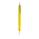 aerial view a yellow barrel & white trim tri - stic(r) multi - color promotional pen, image 1 of 2