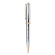 aerial view a polished chrome plated souvenir(r) worthington(r) chrome ballpoint pen, image 1 of 5