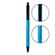 a blue barrel & black trim bic(r) prevaguard(r) clic stic(r) pen