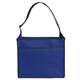aerial view a royal blue elite non - woven vista tote bag - 14 x 12 - 4- color, image 1 of 4