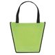 aerial view a lime green non woven polypropylene carnival tote bag - screen print, image 1 of 2