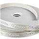 aerial view a eggshell 100 yard roll - satin badge ribbon w / foil print, image 1 of 2
