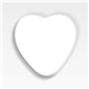 aerial view a heart souvenir(r) sticky note(tm) 3 x 3 die cut pad, 25 sheet, image 1 of 3