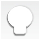 aerial view a light bulb souvenir(r) sticky note(tm) 3 x 3 die cut pad, 25 sheet, image 1 of 2