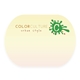 a oval souvenir(r) sticky note(tm) 4 x 3 die cut pad, 25 sheet