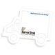 a truck souvenir(r) sticky note(tm) 4 x 3 die cut pad, 25 sheet
