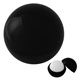 aerial view a black vanilla flavor safety - sealed lip balm ball, image 1 of 2