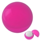 aerial view a fuchsia vanilla flavor safety - sealed lip balm ball, image 1 of 2