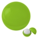 aerial view a lime green vanilla flavor safety - sealed lip balm ball, image 1 of 2