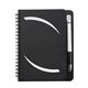 aerial view a black 5 x 7 huntington notebook w / pen, image 1 of 3