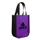 aerial view a purple yuma non - woven curve bottom tote, image 1 of 3