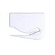 a white letter opener w / metal tip blade