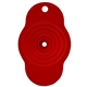 a red cooks choice collapsible silicone funnel