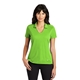 aerial view a action green nike womens dri - fit vertical mesh polo, image 1 of 5