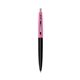 a black barrel & berry crush cap clic pen - blue and black ink