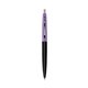 a black barrel & grapetini cap clic pen - blue and black ink
