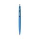 a blue barrel & blue cap clic pen - blue and black ink