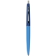 aerial view a blue barrel & navy cap clic pen - blue and black ink, image 1 of 2