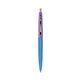 a blue barrel & grapetini cap clic pen - blue and black ink