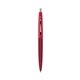 a burgundy barrel & red cap clic pen - blue and black ink