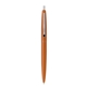 aerial view a metallic orange barrel & metallic orange cap clic pen - blue and black ink, image 1 of 7