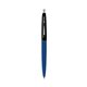 a navy barrel & black cap clic pen - blue and black ink