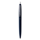 aerial view a navy barrel & navy cap clic pen - blue and black ink, image 1 of 7