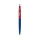 a navy barrel & red cap clic pen - blue and black ink