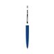 a navy barrel & white cap clic pen - blue and black ink