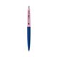a navy barrel & pink lemonade cap clic pen - blue and black ink