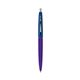 a purple barrel & navy cap clic pen - blue and black ink