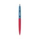 a red barrel & blue cap clic pen - blue and black ink