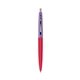a red barrel & grapetini cap clic pen - blue and black ink
