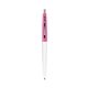 a white barrel & berry crush cap clic pen - blue and black ink